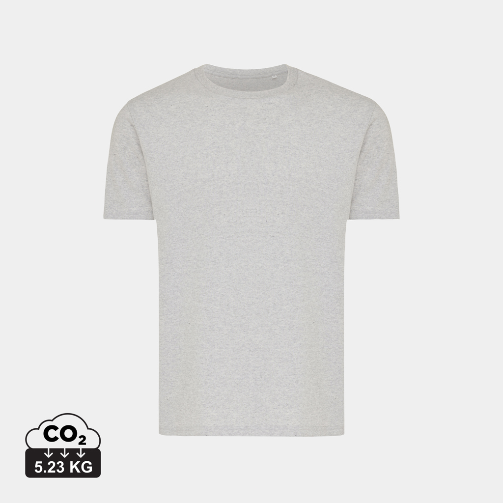 T-shirt personnalisable 180g unisexe Brett Iqoniq light heather grey